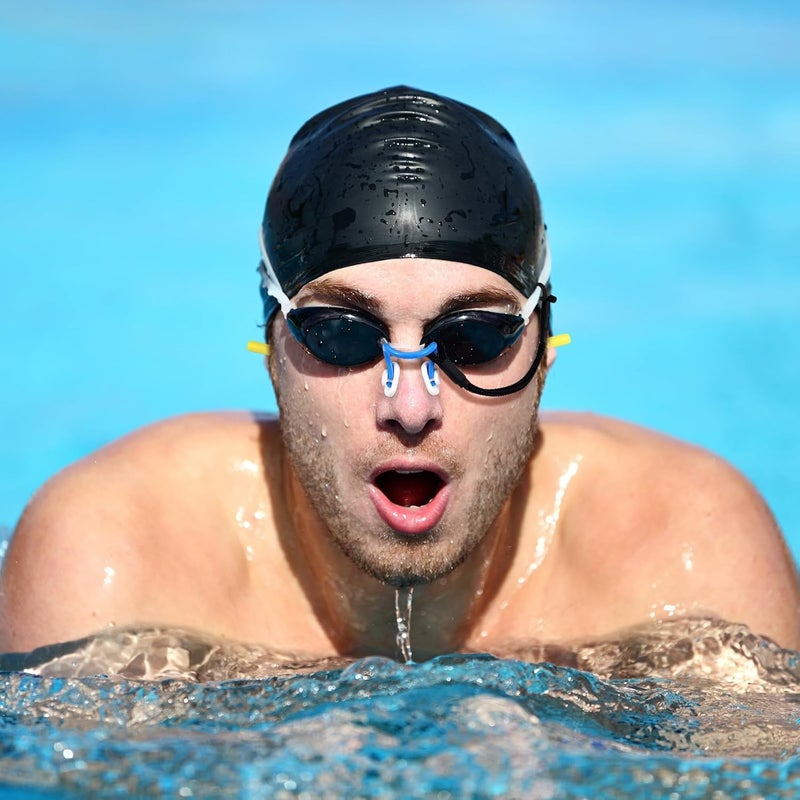 Seenelling 10 Pcs Swimming Nose Clip Earplugs with String Waterproof Swim Nose Plugs Soft Silicone Earplugs Protector Accessories for Adult Beginner Swimming Training Supplies - Image 5